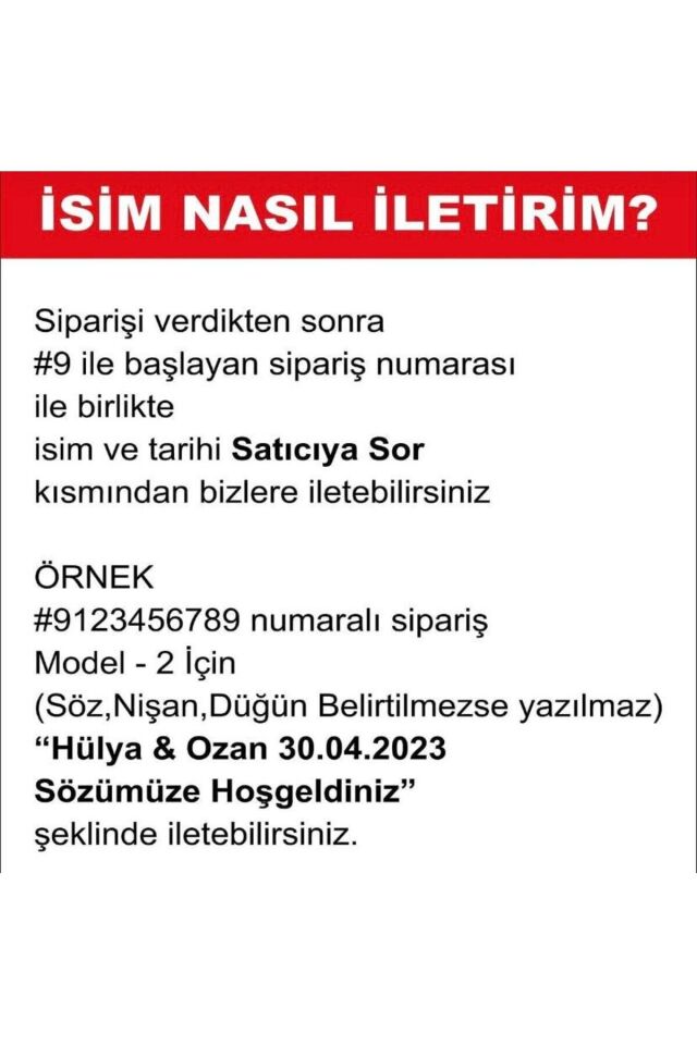 nuksoc Düğün Nişan Söz Kına Ayna Yazısı  35 cm Kişiselleştirilebilir Organizasyon Beyaz Sticker