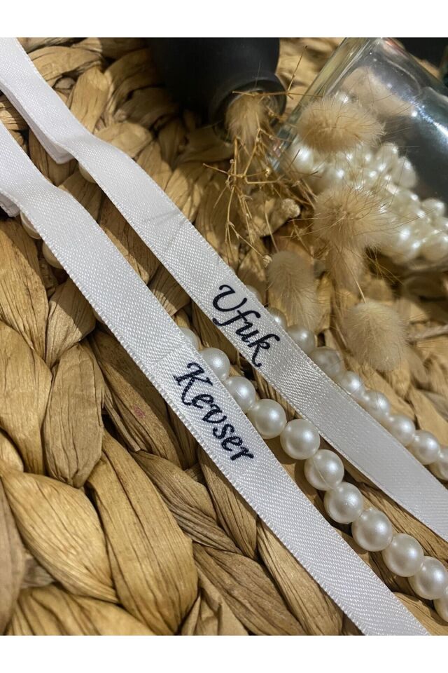 incili Isimli Cırtlı Nişan Söz Kurdelesi, İncili Yüzük Kurdelesi