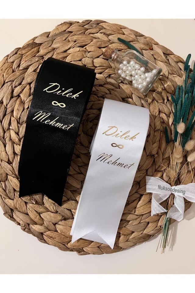 nuksoc Söz Nişan Düğün Nikah Gelin Damat Takı Kurdelesi