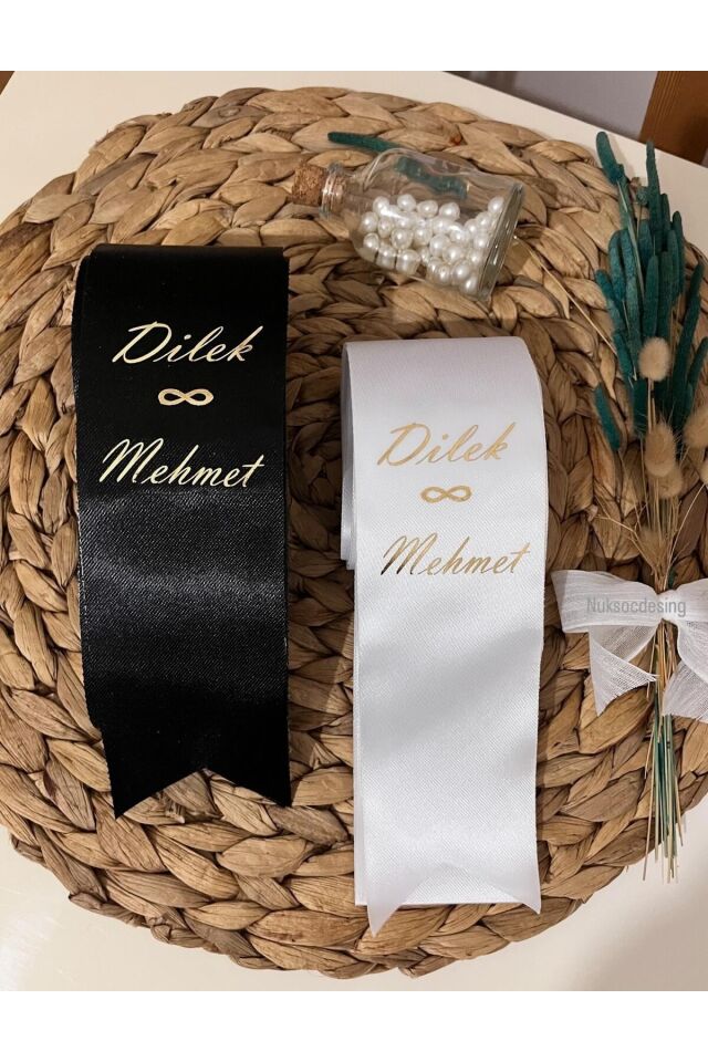 nuksoc Söz Nişan Düğün Nikah Gelin Damat Takı Kurdelesi
