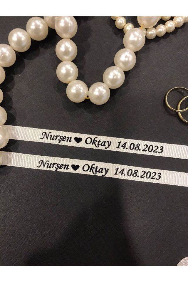 Koçak Etiket Söz & Nişan Yüzük Kurdelesi -incisiz- (K05T)