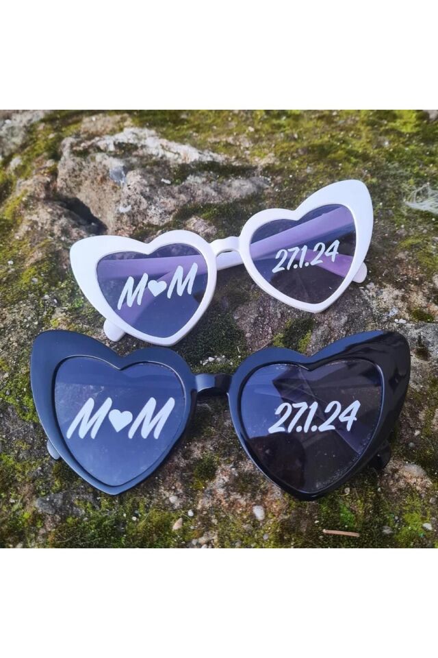 nuksoc Gözlük Camı İçin Sticker Gelin Damat Gözlüğü Gözlük Sticker GÖZLÜK DAHİL DEĞİLDİR