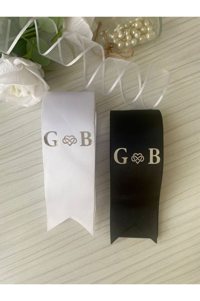 nuksoc Söz Nişan Düğün Nikah Gelin Damat Harfli Takı Kurdelesi