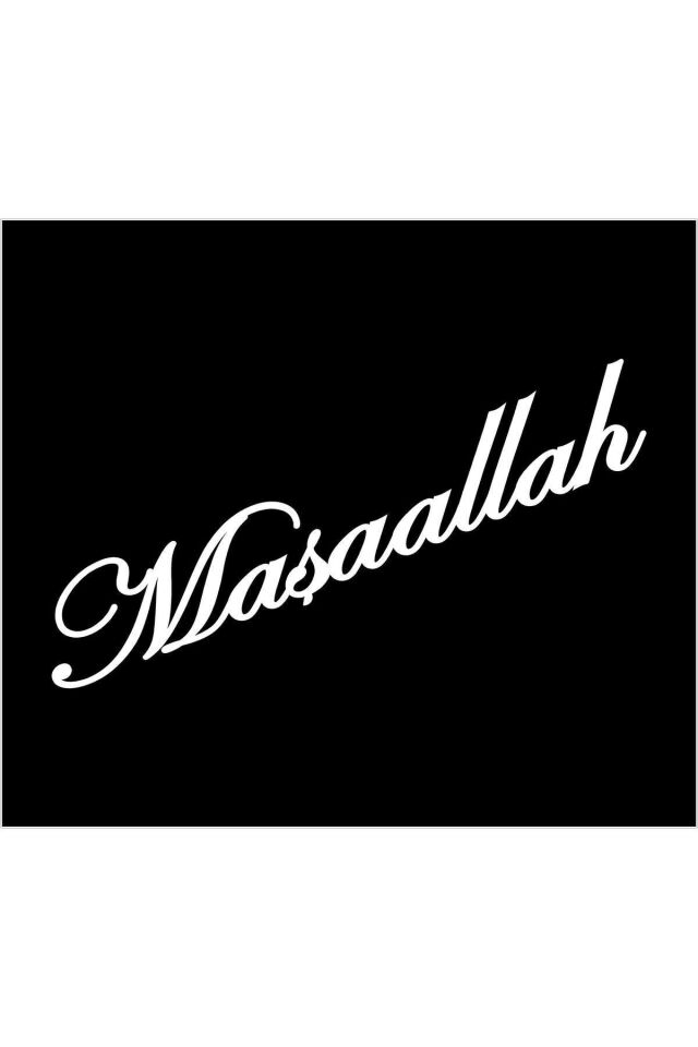 Maşallah Yazı Sticker Oto Sticker(25X5CM)